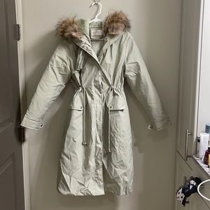 Parka Coat！Rabit Fur